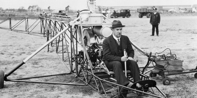Igor Sikorsky in his plane
